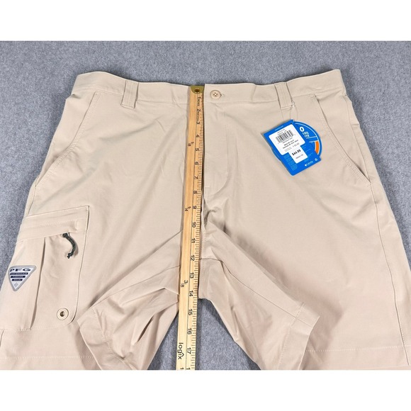 NWT Columbia Men's Shorts Deep Waves Lightweight UPF 50 Omni Shield 38 x 8" Tan - Picture 5 of 9